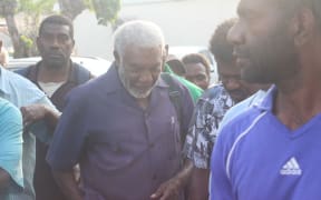 Joe Natuman outside court.