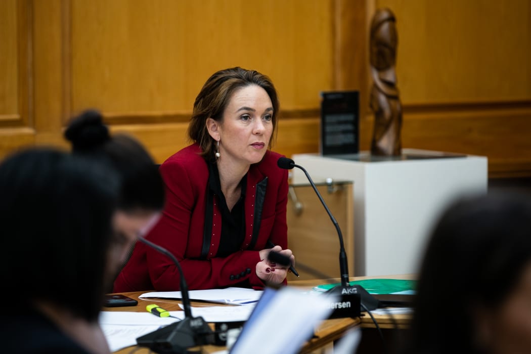 Labour MP Ginny Anderson chairing the Justice select committee at Parliament