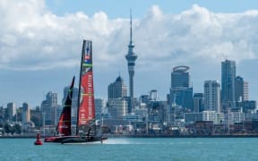 Team NZ on Auckland Harbour