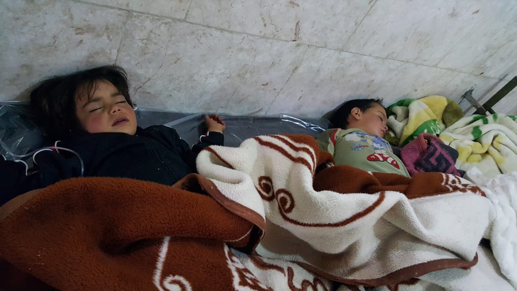 On 4 April 2017 more than 100 civilians were killed and 500 others, mostly children, were injured. Photo taken 6 April.