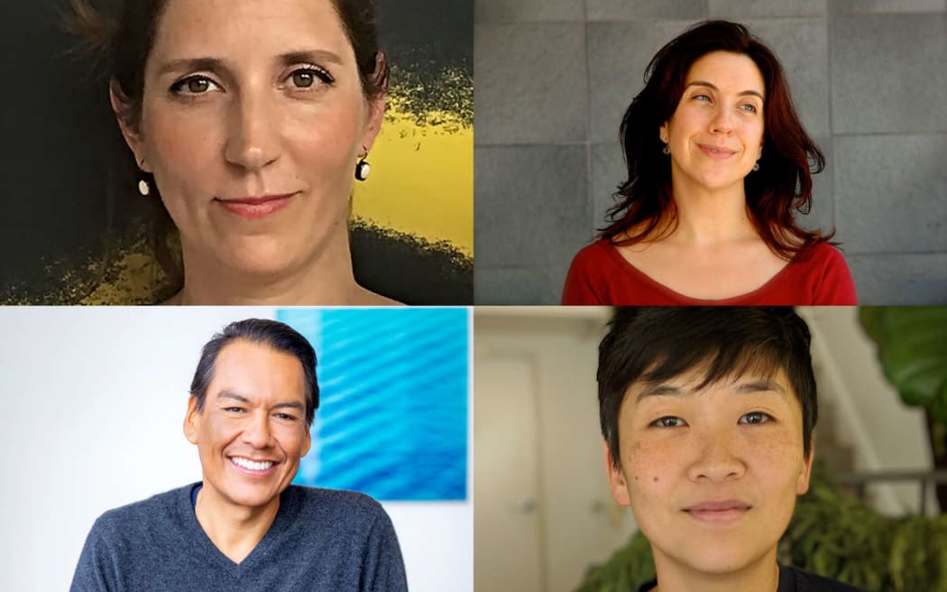 The four international guest curators joining NZIFF 2020 are clockwise from top-left: Violeta Bava, Alesia Weston, Vicci Ho, Bird Runningwate