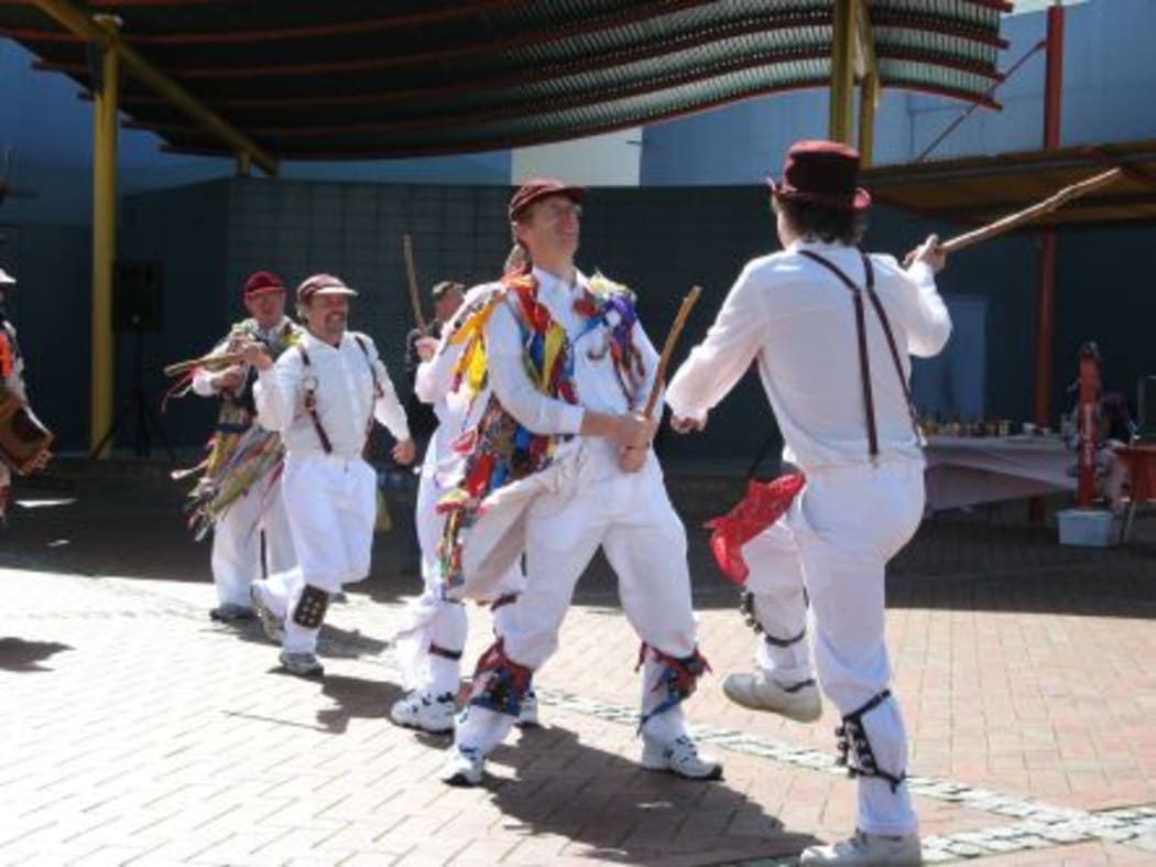 Men with sticks take to Morris dancing