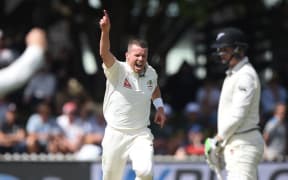 Peter Siddle celebrates the dismissal of Henry Nicholls, Basin Reserve, Wellington. Friday 12 February 2016. Copyright photo: Andrew Cornaga / www.photosport.nz
