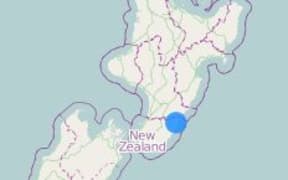 An estimate of the earthquake's location