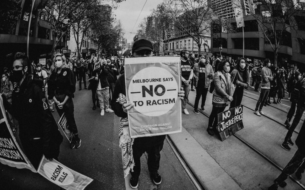 Black Lives Matter march in Melbourne on Saturday 6 June 2020.