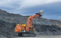 OceanaGold ‘s fully electric hydraulic shovel  - at Macraes Mine