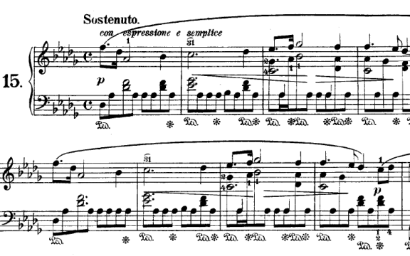 Chopin's Raindrop Prelude Opening