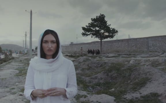 Paula Penfold in Afghanistan in The Valley