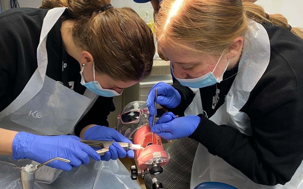 Students get hands on during a collaborative initiative between Te Whatu Ora Southern and Kia Ora Houora to help Māori high school students learn about careers in health. Seventeen students were introduced to a range of the services offered at Wakari Hospital and Dunedin Hospital during a three-day tour.