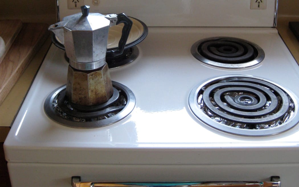 Bryan Crump's stove and stovetop.