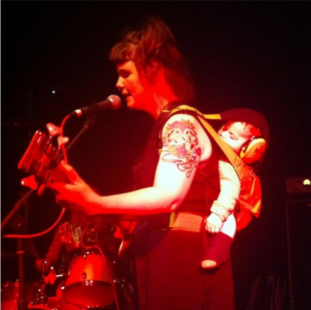 Hex's Kirsten van Newtown with baby Merlin