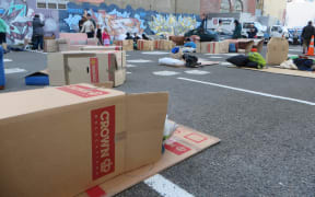 Wellington's cardboard city was home to a mayor, Salvation Army representatives, and members of the public, including some who were homeless.