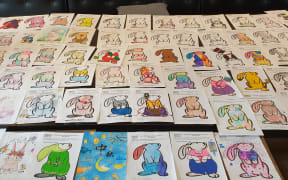 Rabbit posters for the Moon Festival.