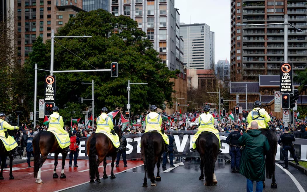 Pro-Palestine protest in Sydney, August 2025.