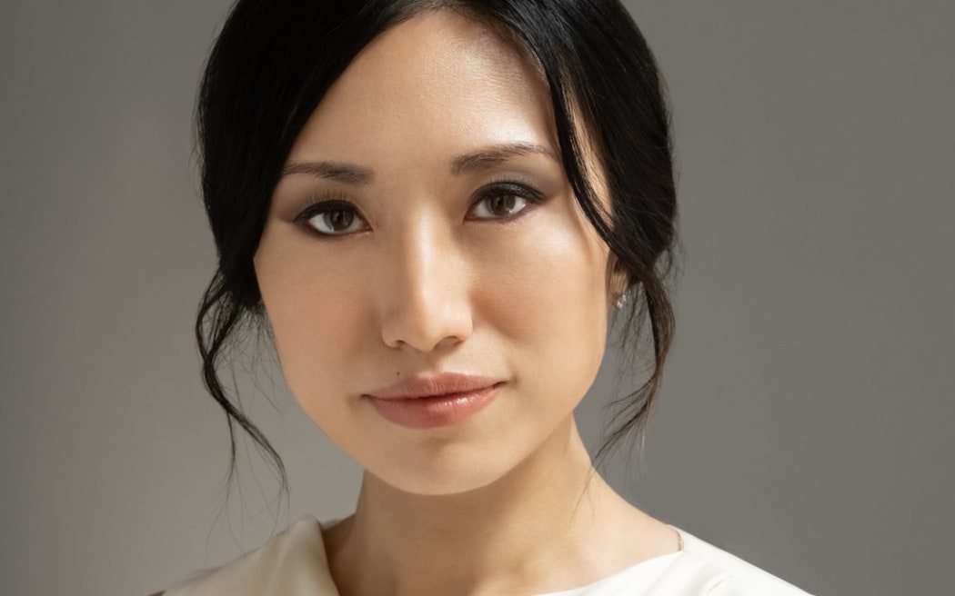 The writer Carrie Sun (China/USA), New York, New York, July 27, 2023. Photograph © Beowulf Sheehan beowulf@beowulfsheehan.com