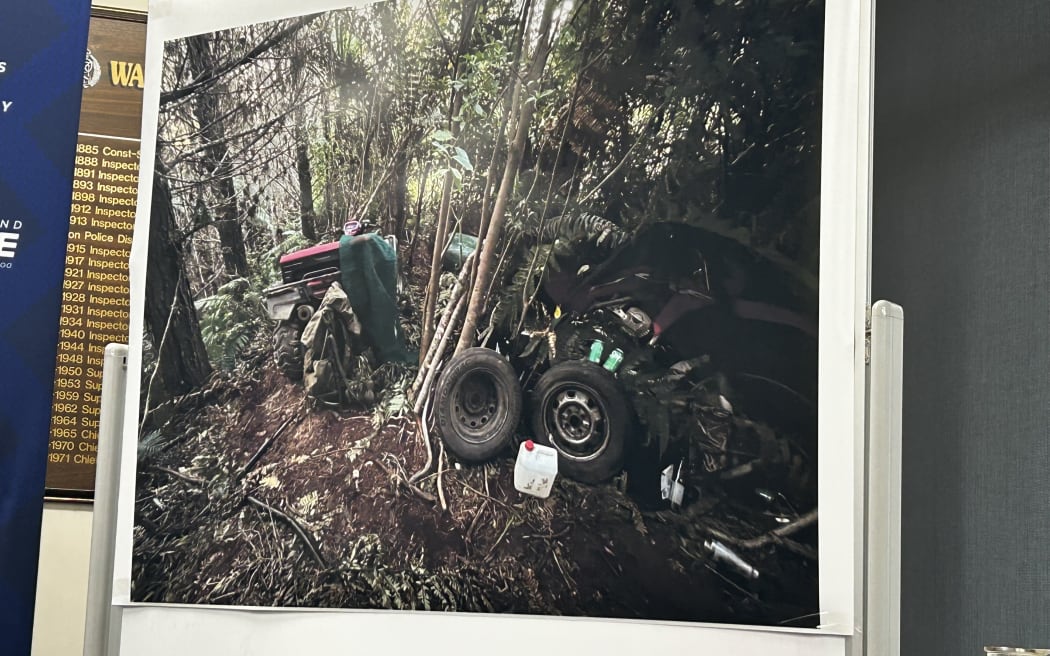 A photo released by NZ Police shows the campsite fugitive Tom Phillips and his children stayed at.