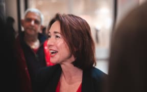 Hutt South Labour candidate Ginny Andersen on the campaign trail.
