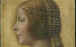 La Bella Principessa, a chalk and ink profile portrait,  purportedly by Leonardo da Vinci