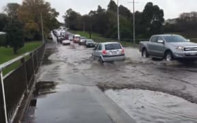 Cars on Bond St, central Auckland.