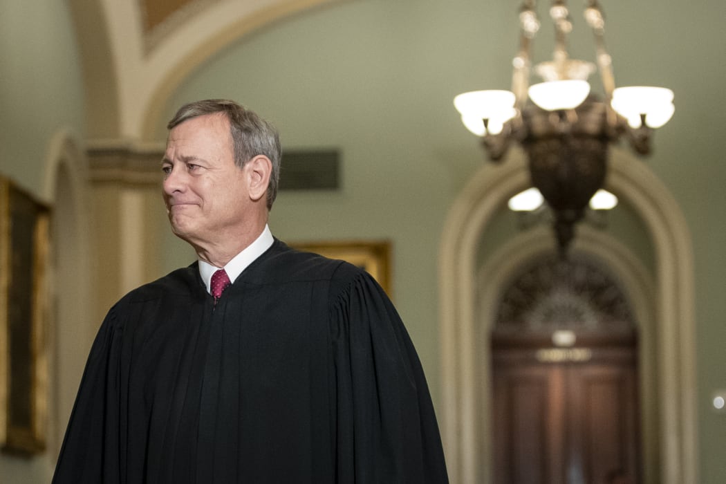Supreme Court Chief Justice John Roberts arrives to the Senate chamber for impeachment proceedings at the U.S. Capitol on January 16, 2020 in Washington, DC.