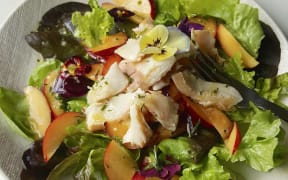 Nectarine and Smoked Fish Salad