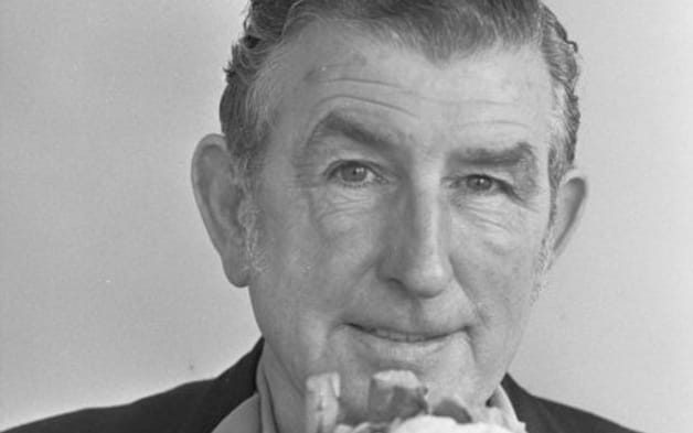 Ernie Abbott, with cauliflower.