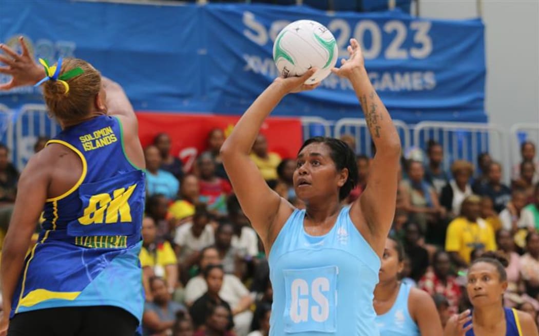 The Fiji Pearls thrashed hosts Solomon Islands 90 – 25 in their opening Pacific Games match at Friendship Hall in Honiara. 27 November 2023
