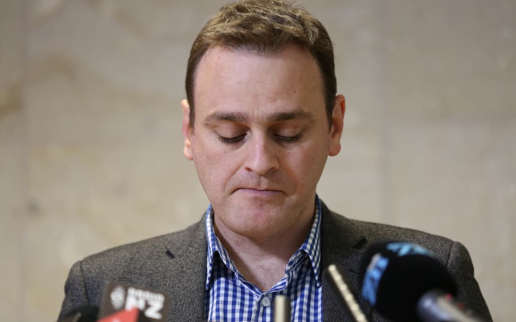 Lecretia Seales' husband Matt Vickers speaking at a news conference in Wellington on Friday.