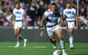 James Fisher-Harris of the Warriors Manly Warringah Sea Eagles v NZ Warriors.