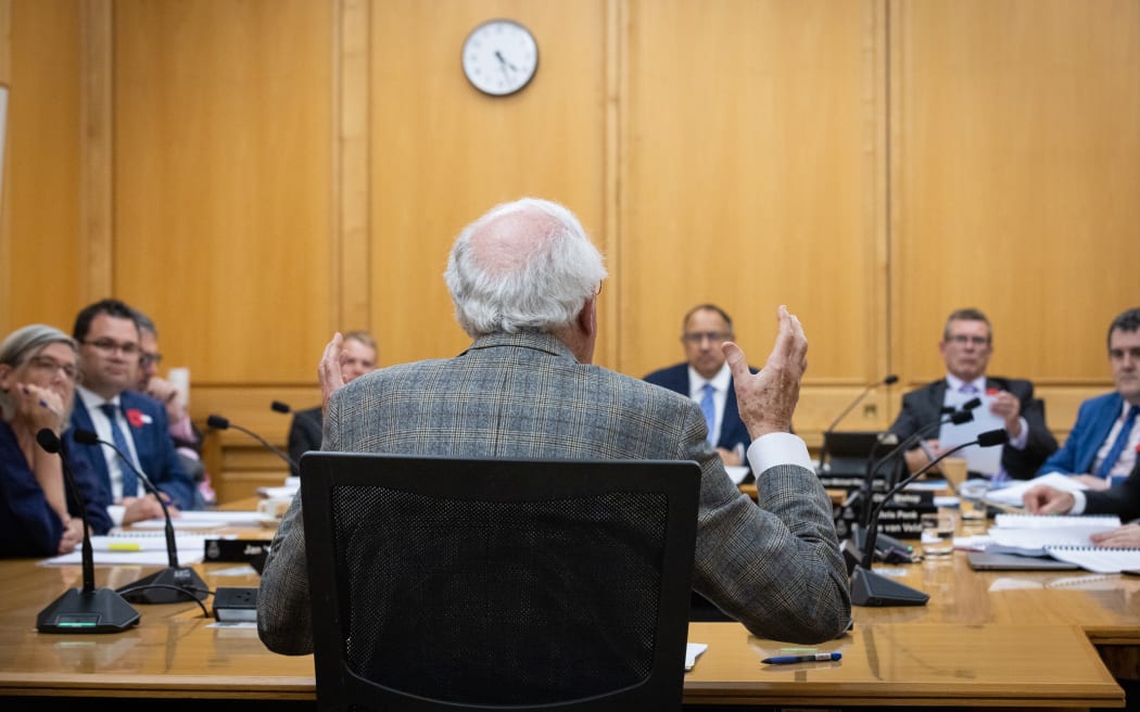 Parliament's Standing Orders Committee hears evidence from a submitter, the former Prime Minister Sir Geoffrey Palmer for the 2023 Review of Standing Orders.
