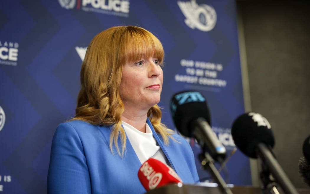 Detective Inspector Nicola Reeves speaking at a press conference in Christchurch on 30 July, 2024.