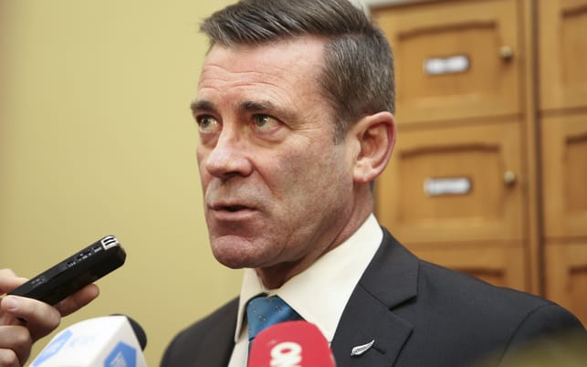 14062016 Photo: RNZ/Rebekah Parsons-King. Michael Woodhouse talks about the latest refugee announcement.
