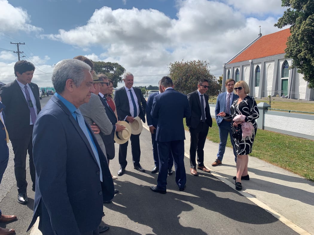National party contingent arrive at Rātana pā.