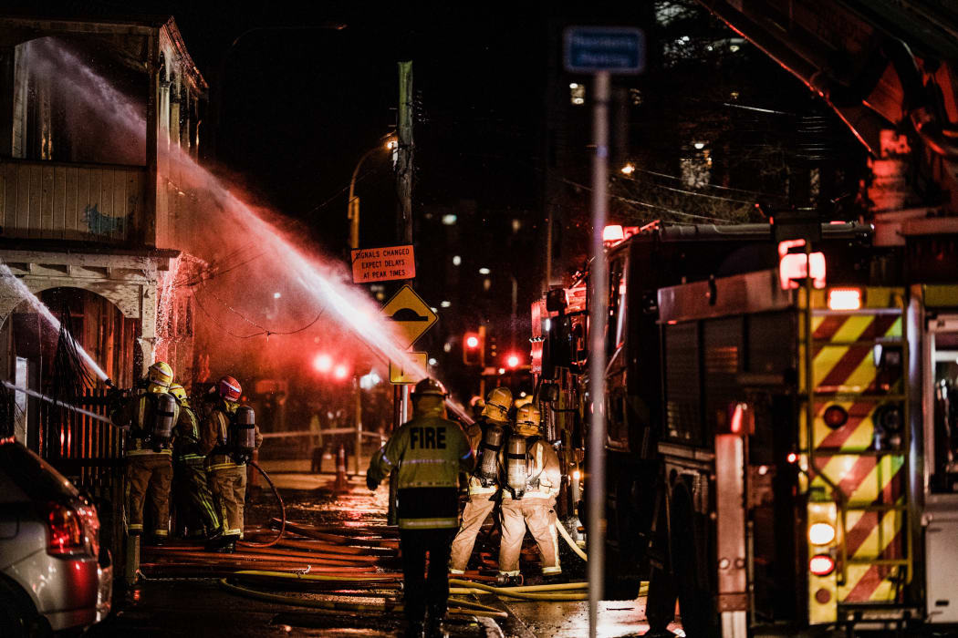 Abel Smith Street fire, Wellington.
