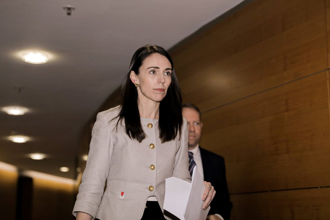 Prime Minister Jacinda Ardern heading to announce the Cabinet reshuffle on 27 June, 2019.