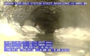 An image of fat in the pipe.