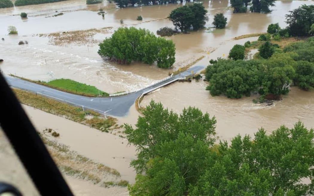 Flooding around Gore.