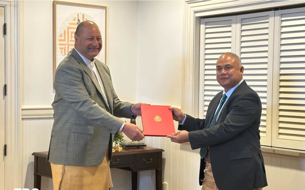 The Prime Minister 'Aisake Eke was formally sworn in by King Tupou.