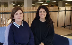Kowtow's head of operations Emma Wallace and production manager Tessa Bradley.