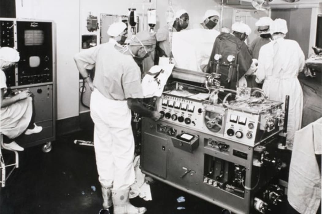 Cardiac surgery in progress in 1967