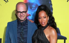 'Watchmen' creator Damon Lindelof and star Regina King at the premiere in 2019, Los Angeles, California.