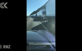Traffic chaos north of Wellington following hazardous goods truck crash