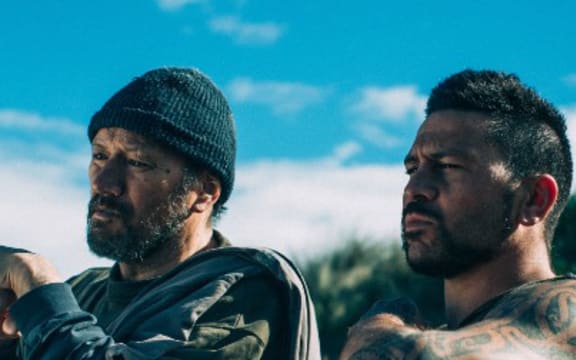 Jim Moriarty and Tānira Cooper in the new film, The Gravedigger of Kapu