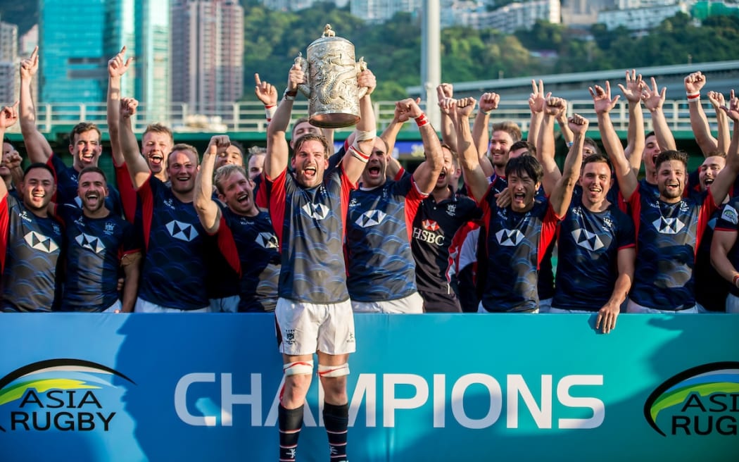 Hong Kong win the Asia Rugby Championship 2018.