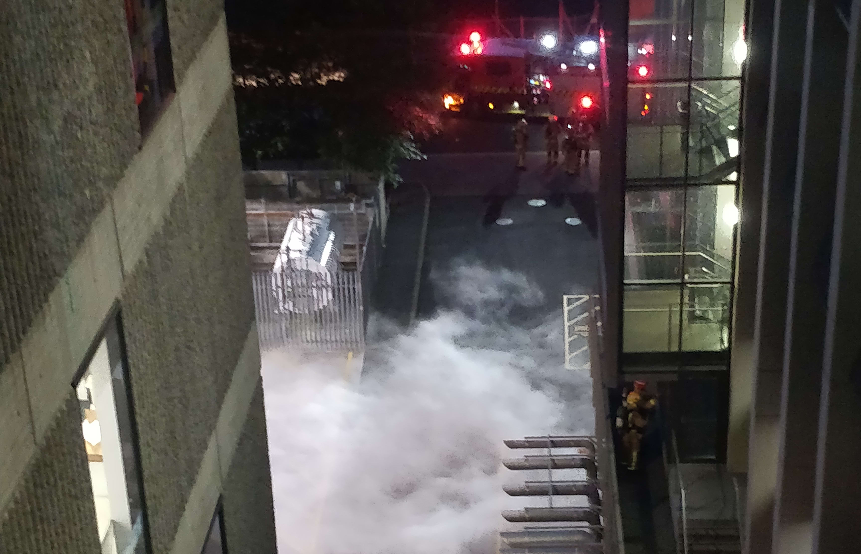 The liquid nitrogen spill at Auckland University's medical campus.