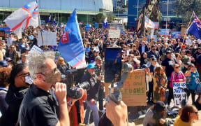 About a few thousand people were out for Advance Party's demonstration against the government's Covid-19 restrictions and lockdowns on 12 September, 2020.