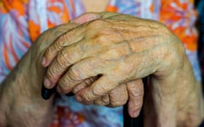 elderly woman's hands