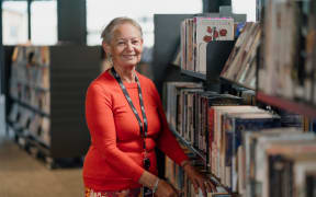 Jill Watson has been happy in her work at the library for 50 years.