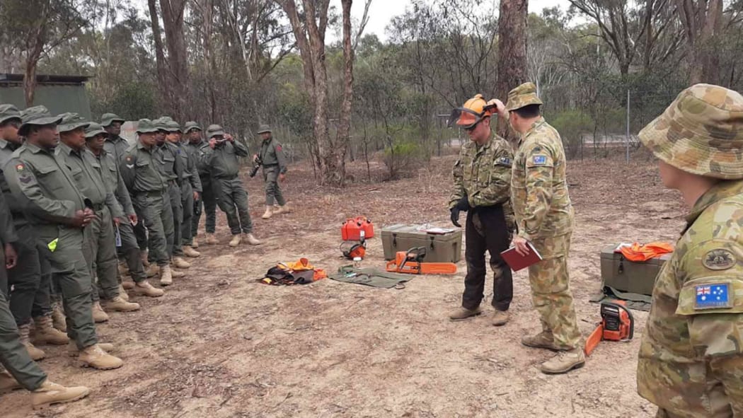 Fijian soldiers are helping their New Zealand and Australian comrades fight the bushfires raging across Australia.