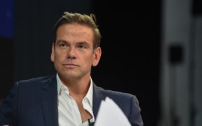Lachlan Murdoch, Executive Chairman of 21st Century Fox speaks at the New York Times DealBook conference on 1 November 2018 in New York City.